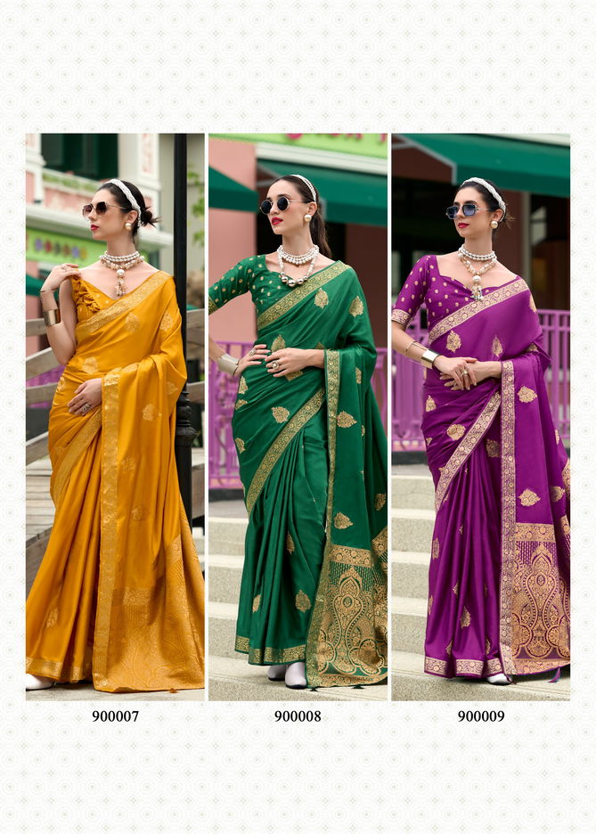 Honey Bee By Rajpath Satin Handwoven Wedding Wear Saree Suppliers In India